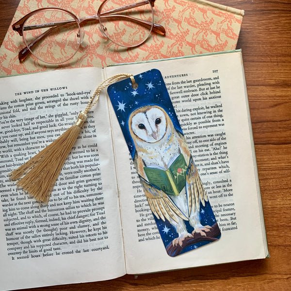 Barn Owl Bookmark - Merry PigletsAnna Seed