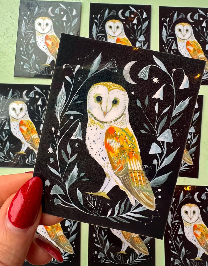Barn Owl Sticker - Merry PigletsKatie Daisy