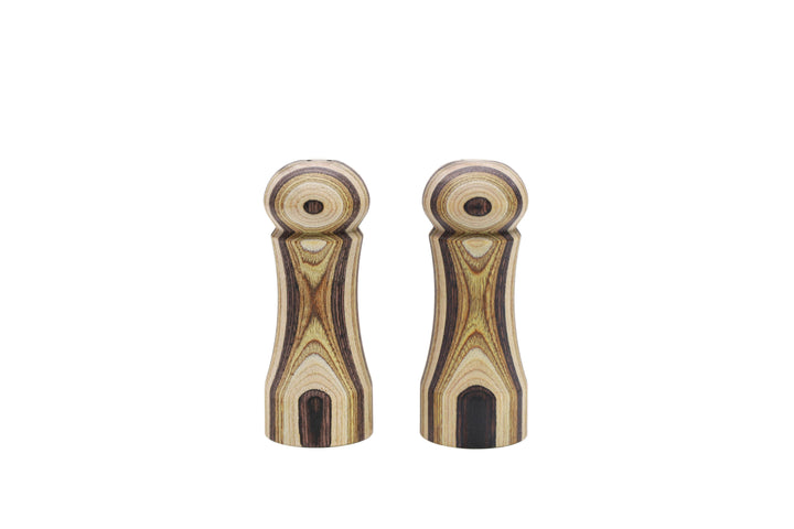 Natural Wood Salt & Pepper Shaker Set