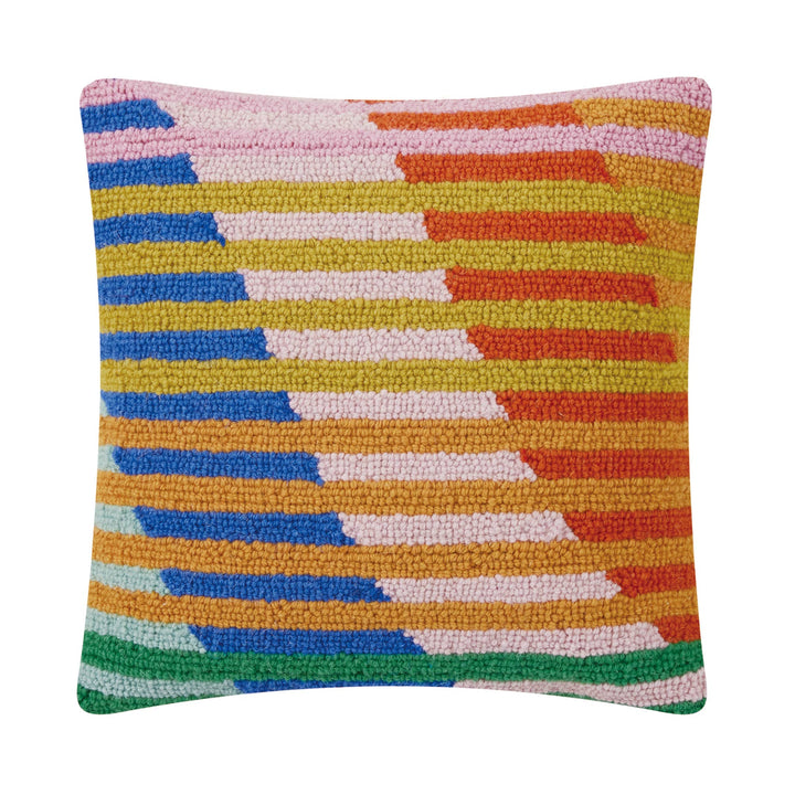 Juxtapose Wool Hooked Pillow