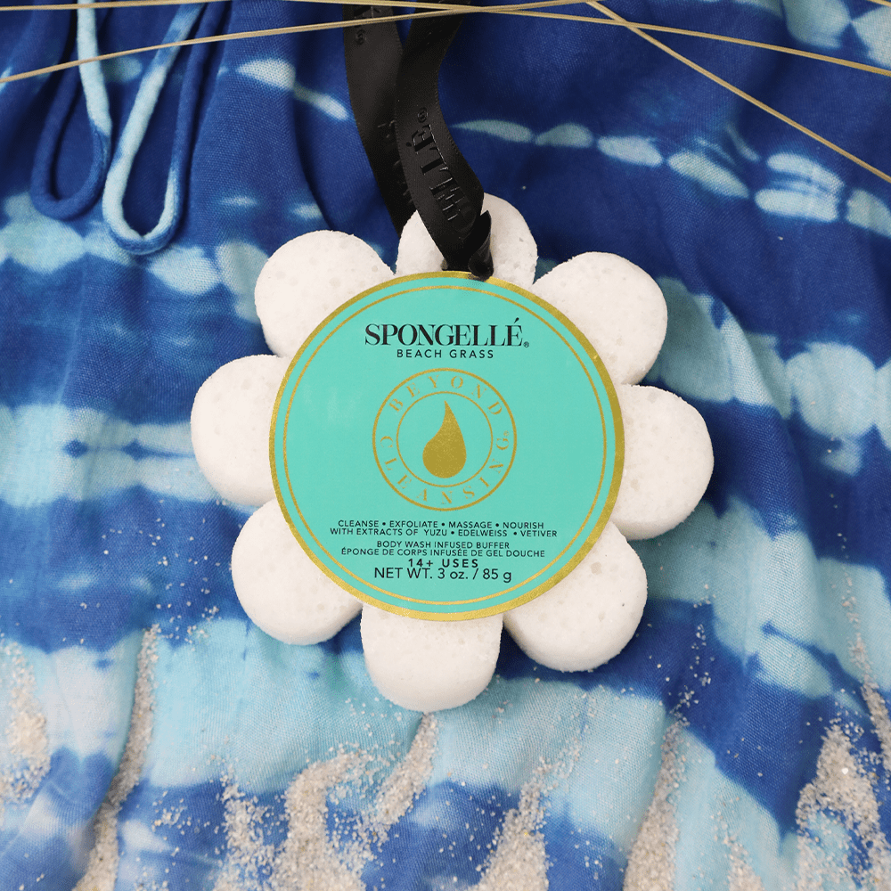 Beach Grass Wild Flower Sponge Buffer - Merry PigletsSpongellé
