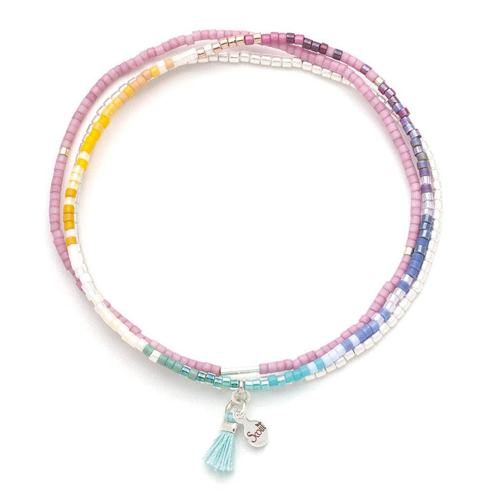 Beaded Bracelet Trio - Bright Multi/Silver - Merry PigletsScout Curated Wears
