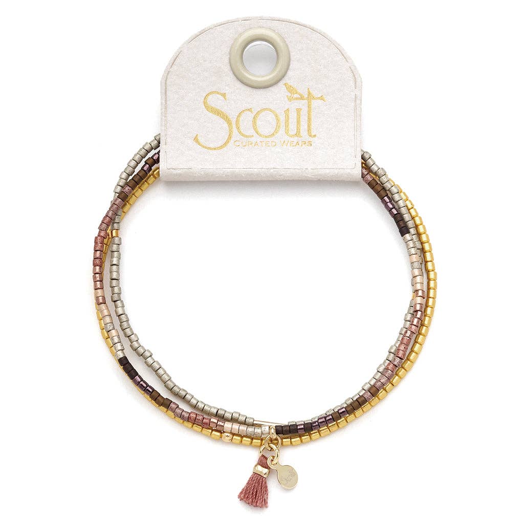 Beaded Bracelet Trio - Bronze Multi/Gold - Merry PigletsScout Curated Wears