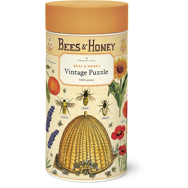 Bees & Honey 1000 Piece Puzzle - Merry PigletsCavallini Papers & Co.