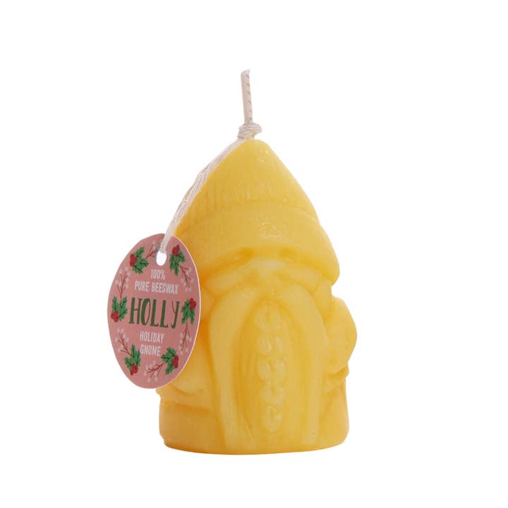 Beeswax Holiday Gnome: Holly - Merry PigletsBig Dipper Wax Works