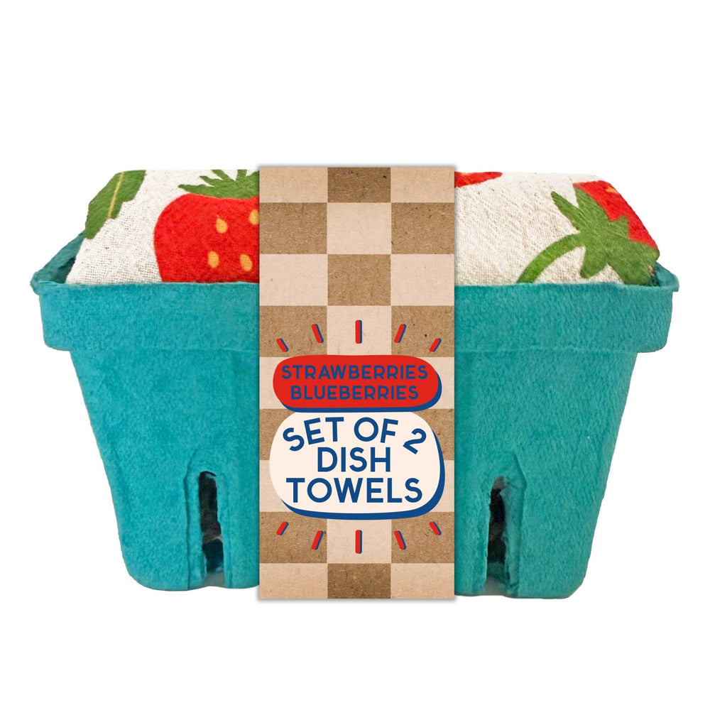 Berry Basket Tea Towel Set - Merry PigletsThe Neighborgoods
