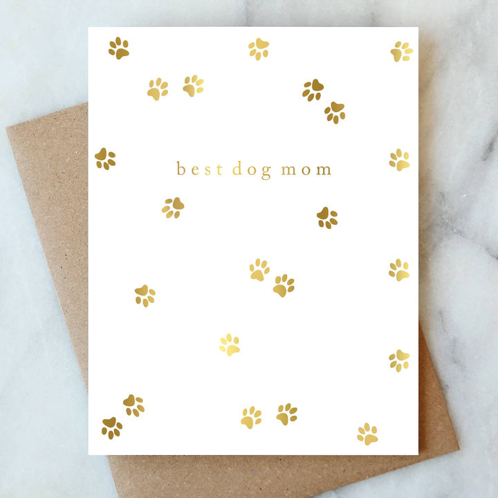Best Dog Mom Greeting Card - Merry PigletsAbigail Jayne Design