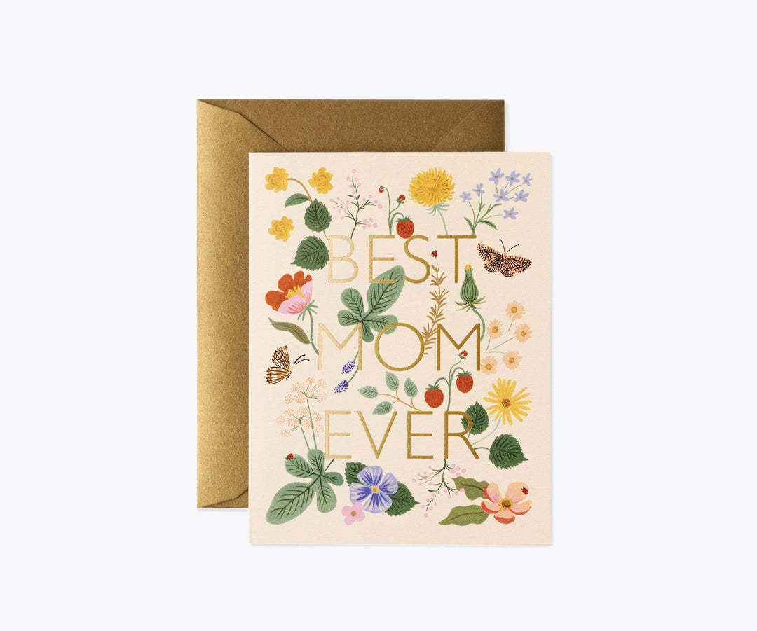 Best Mom Ever Greeting Card - Merry PigletsRifle Paper Co.