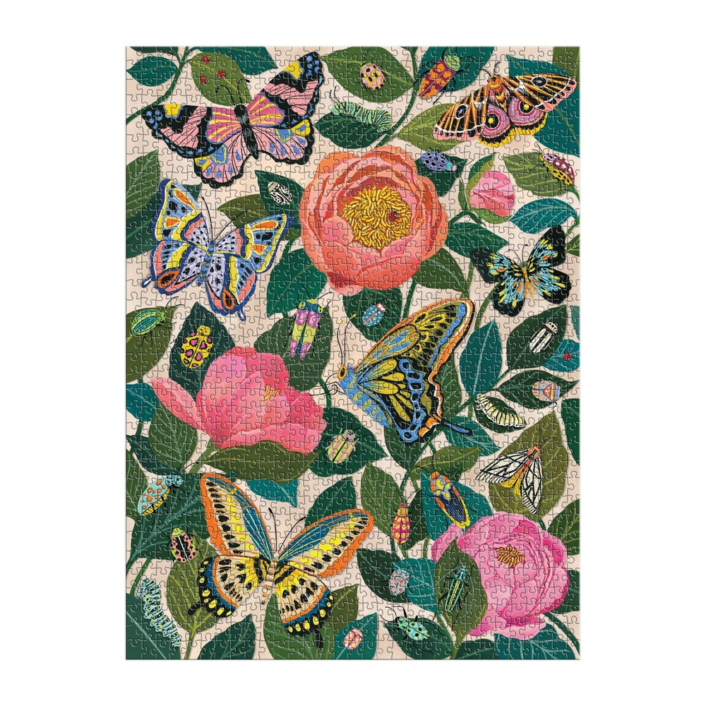 Between the Blooms 1000 Piece Puzzle - Merry PigletsGalison