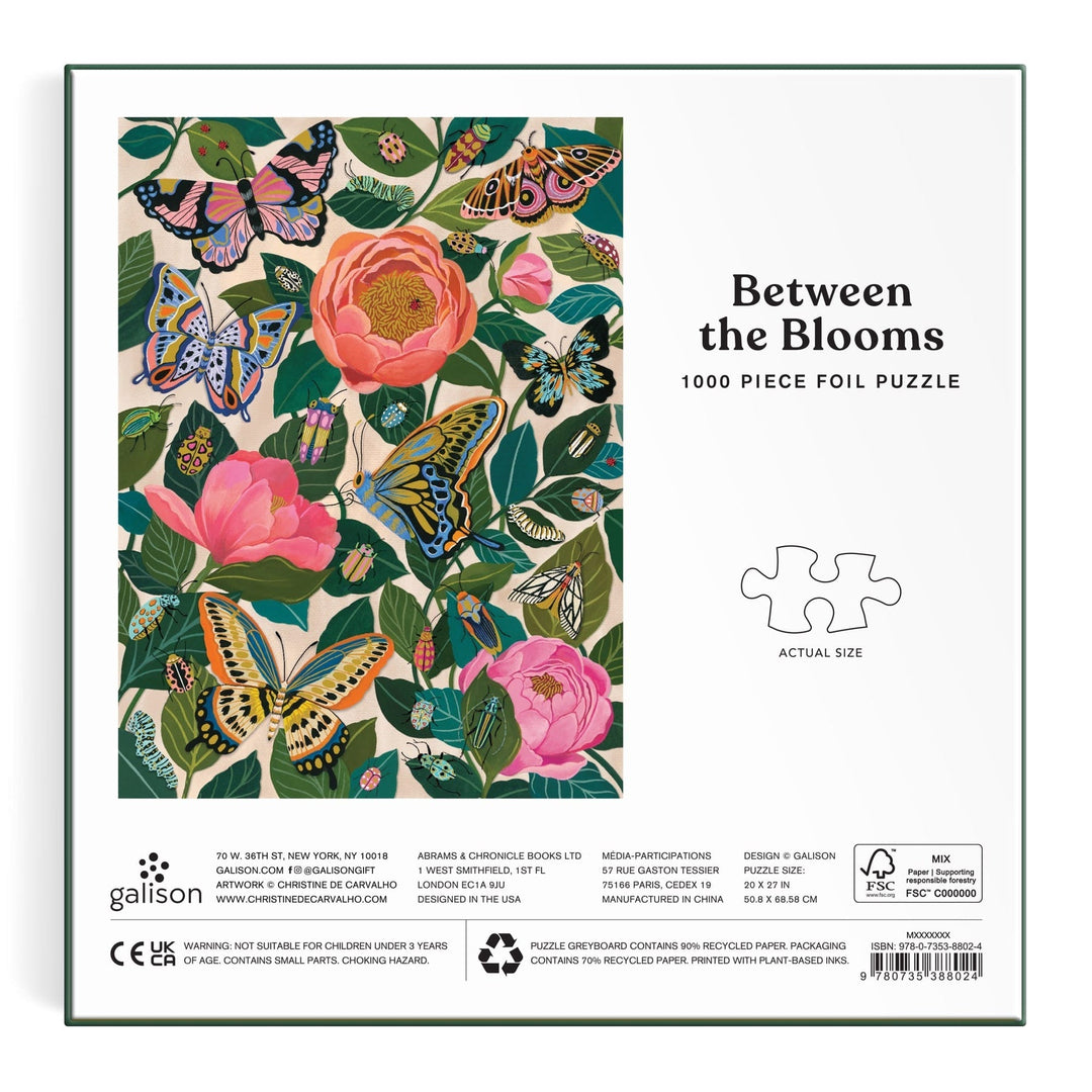 Between the Blooms 1000 Piece Puzzle - Merry PigletsGalison