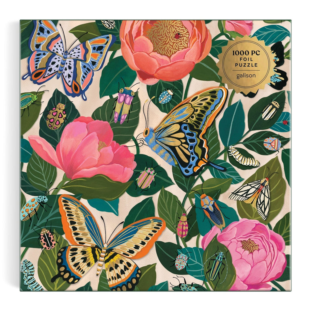 Between the Blooms 1000 Piece Puzzle - Merry PigletsGalison