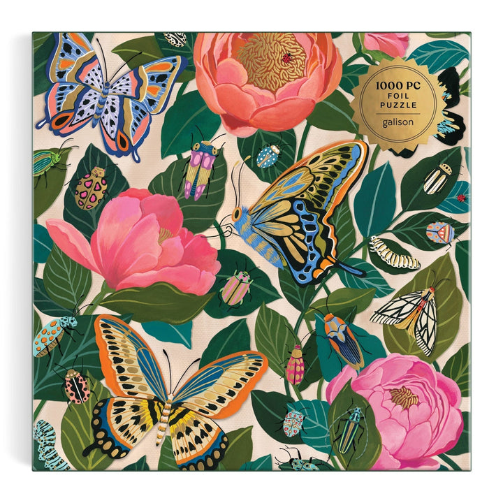 Between the Blooms 1000 Piece Puzzle - Merry PigletsGalison