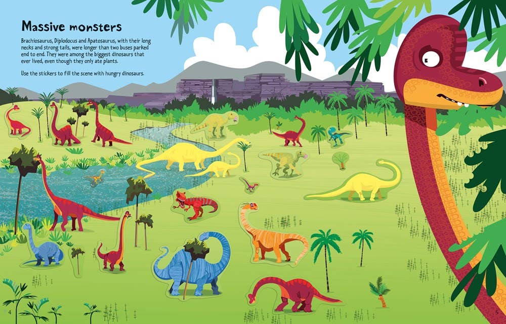 Big Dinosaur Sticker Book - Merry PigletsHarperCollins