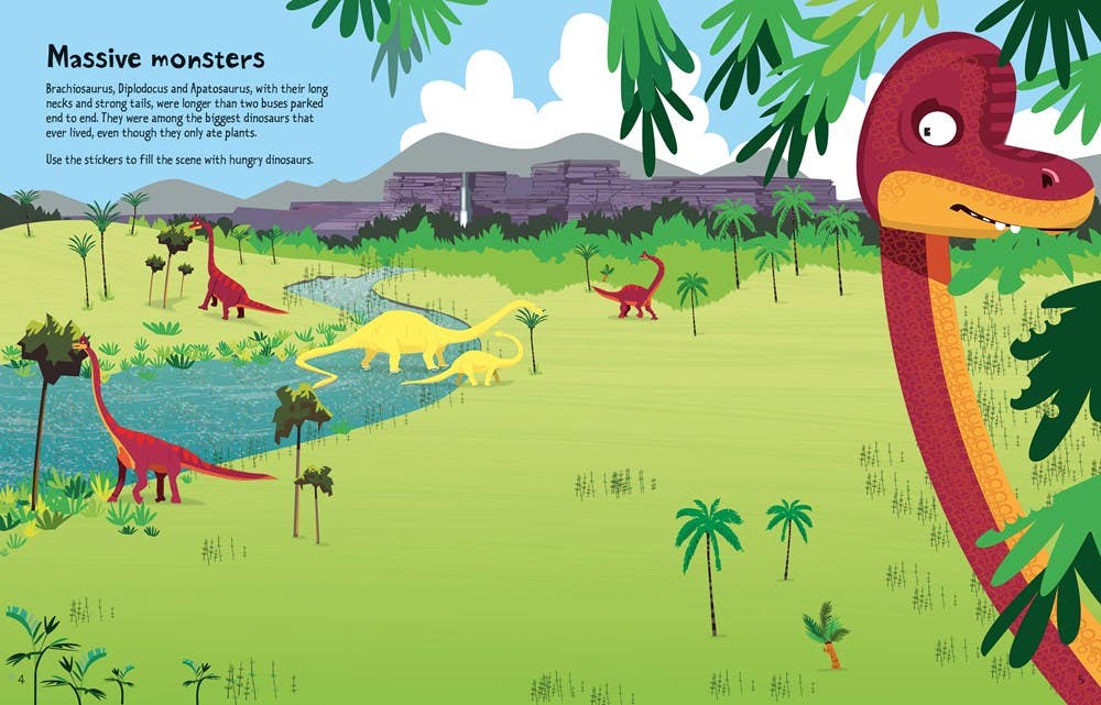 Big Dinosaur Sticker Book - Merry PigletsHarperCollins