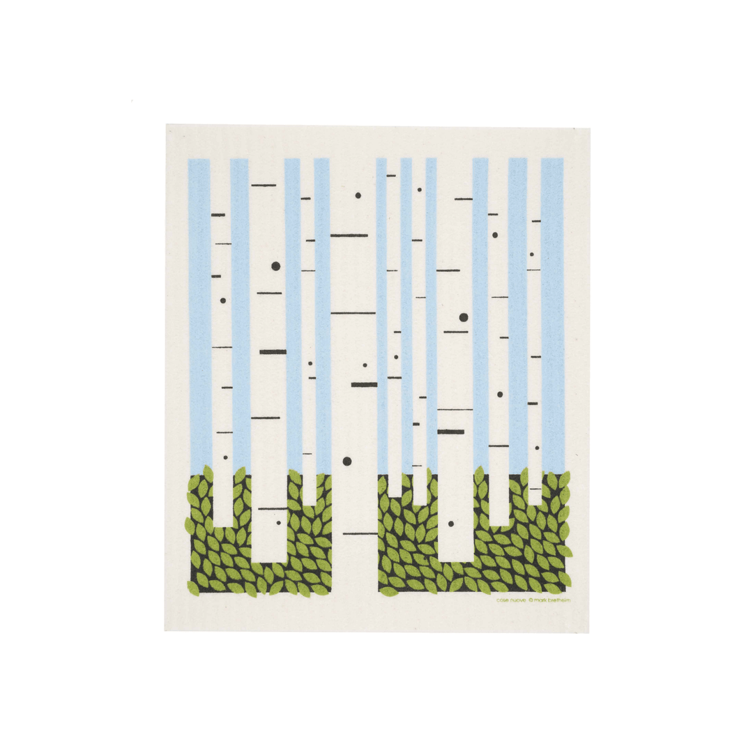 Birch Forest Swedish Dishcloth - Merry PigletsCose Nuove
