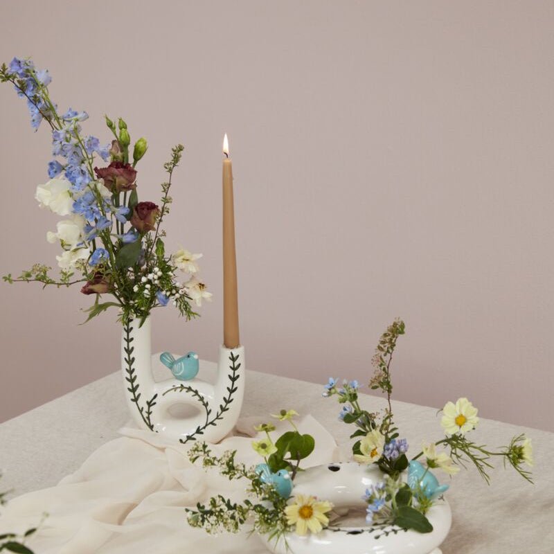 Bird Budvase & Candle Holder - Merry PigletsAccent Decor