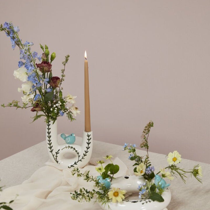 Bird Budvase & Candle Holder - Merry PigletsAccent Decor