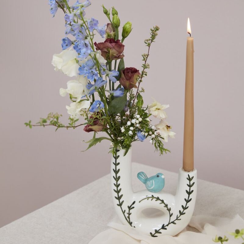 Bird Budvase & Candle Holder - Merry PigletsAccent Decor