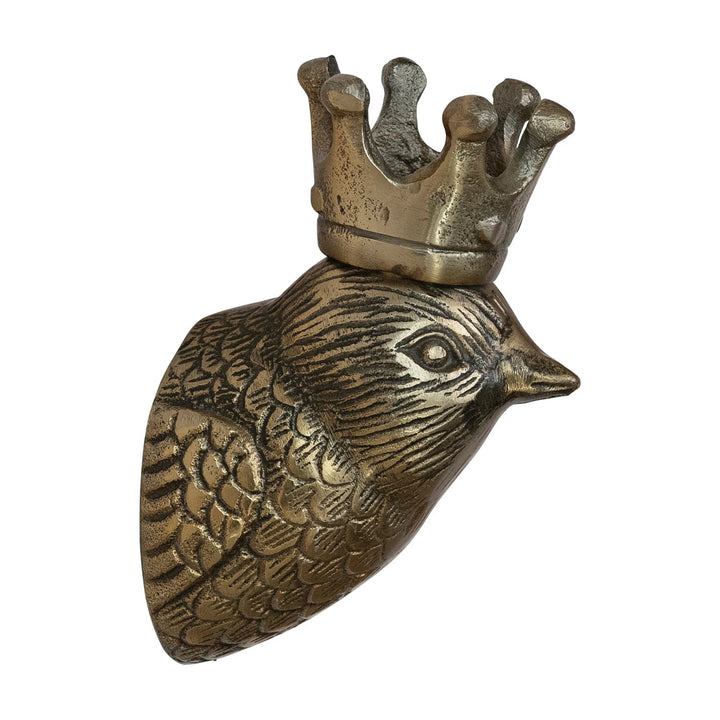 Bird with Crown Wall Decor - Merry PigletsCreative Co-Op