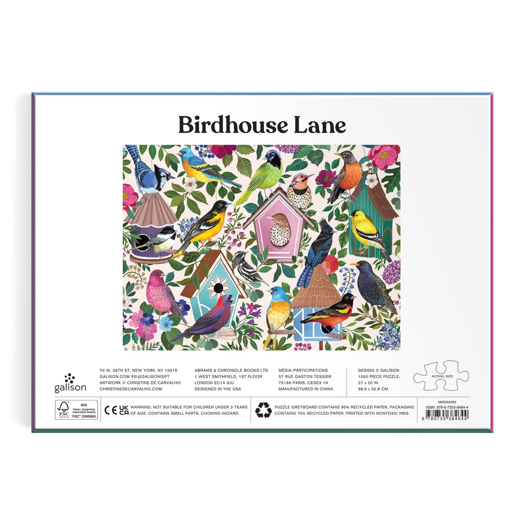 Birdhouse Lane 1000 Piece Puzzle - Merry PigletsGalison
