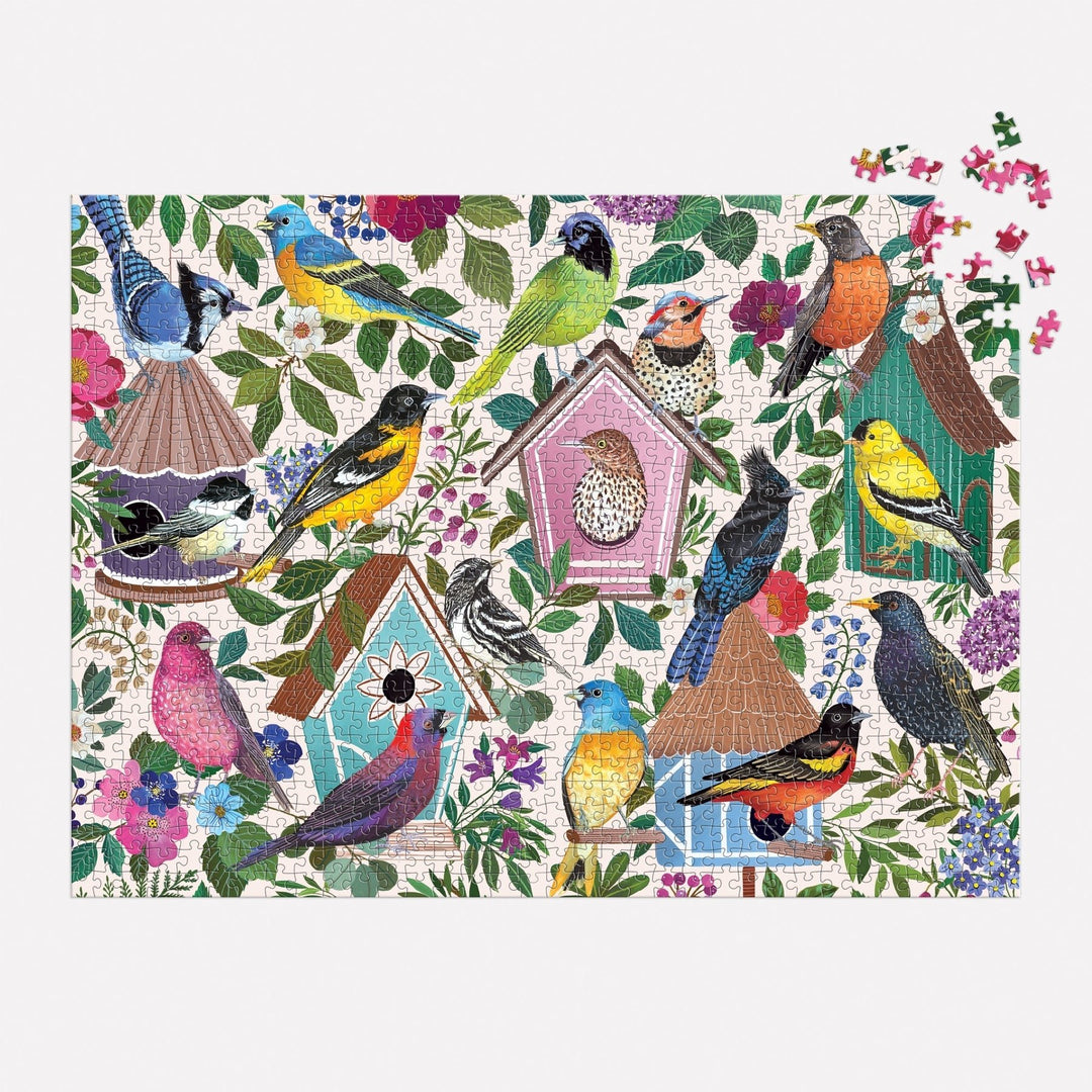 Birdhouse Lane 1000 Piece Puzzle - Merry PigletsGalison