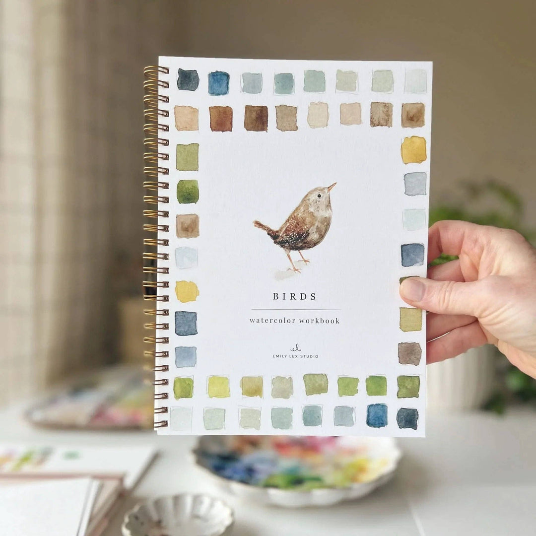 Birds Watercolor Workbook - Merry Pigletsemily lex studio