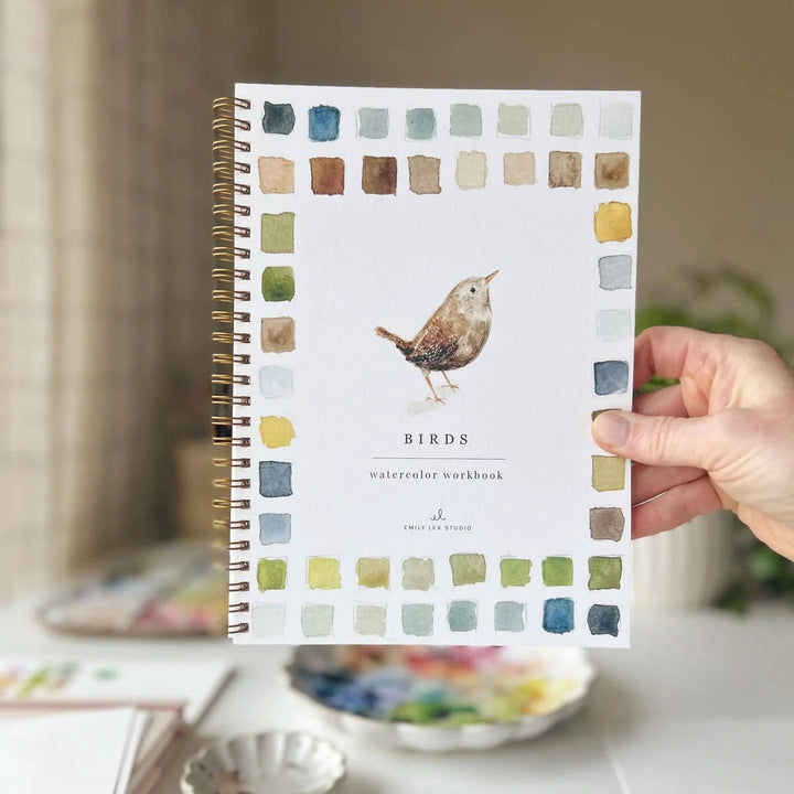 Birds Watercolor Workbook - Merry Pigletsemily lex studio