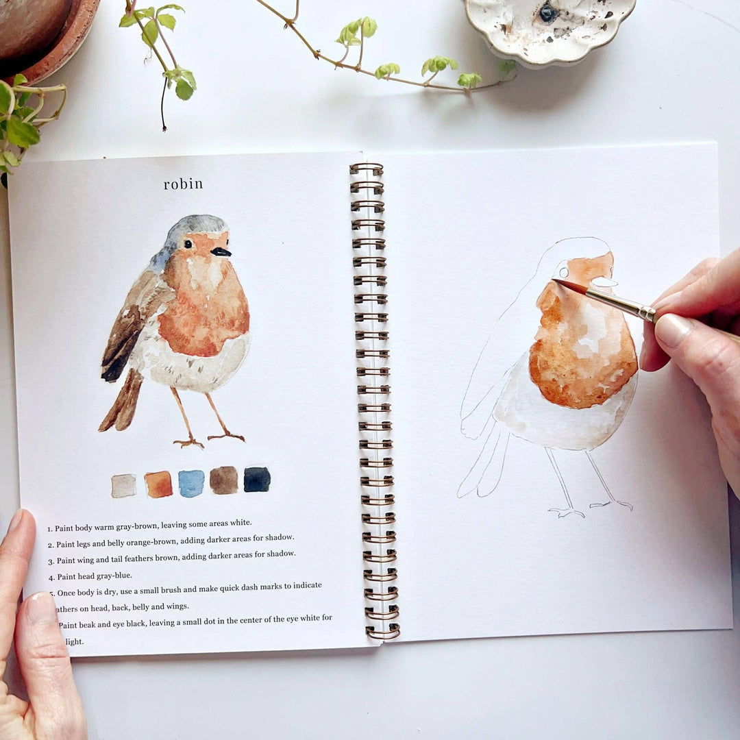 Birds Watercolor Workbook - Merry Pigletsemily lex studio