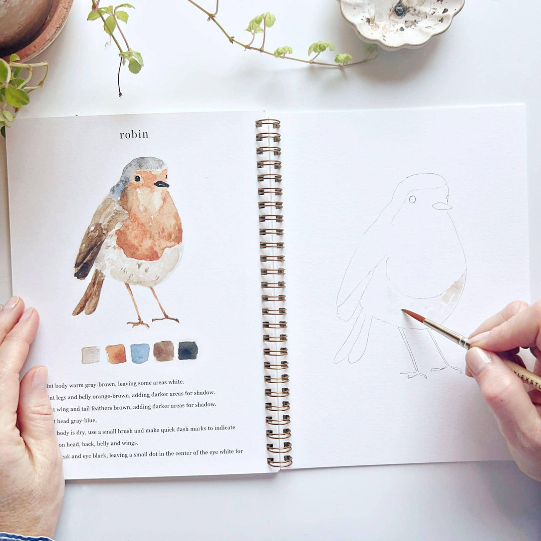 Birds Watercolor Workbook - Merry Pigletsemily lex studio