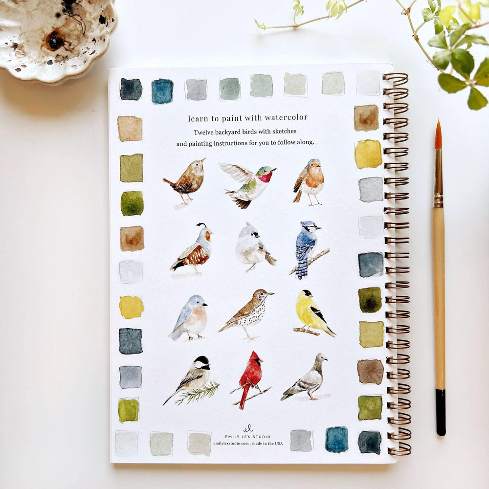 Birds Watercolor Workbook - Merry Pigletsemily lex studio