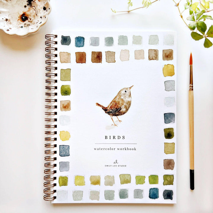 Birds Watercolor Workbook - Merry Pigletsemily lex studio