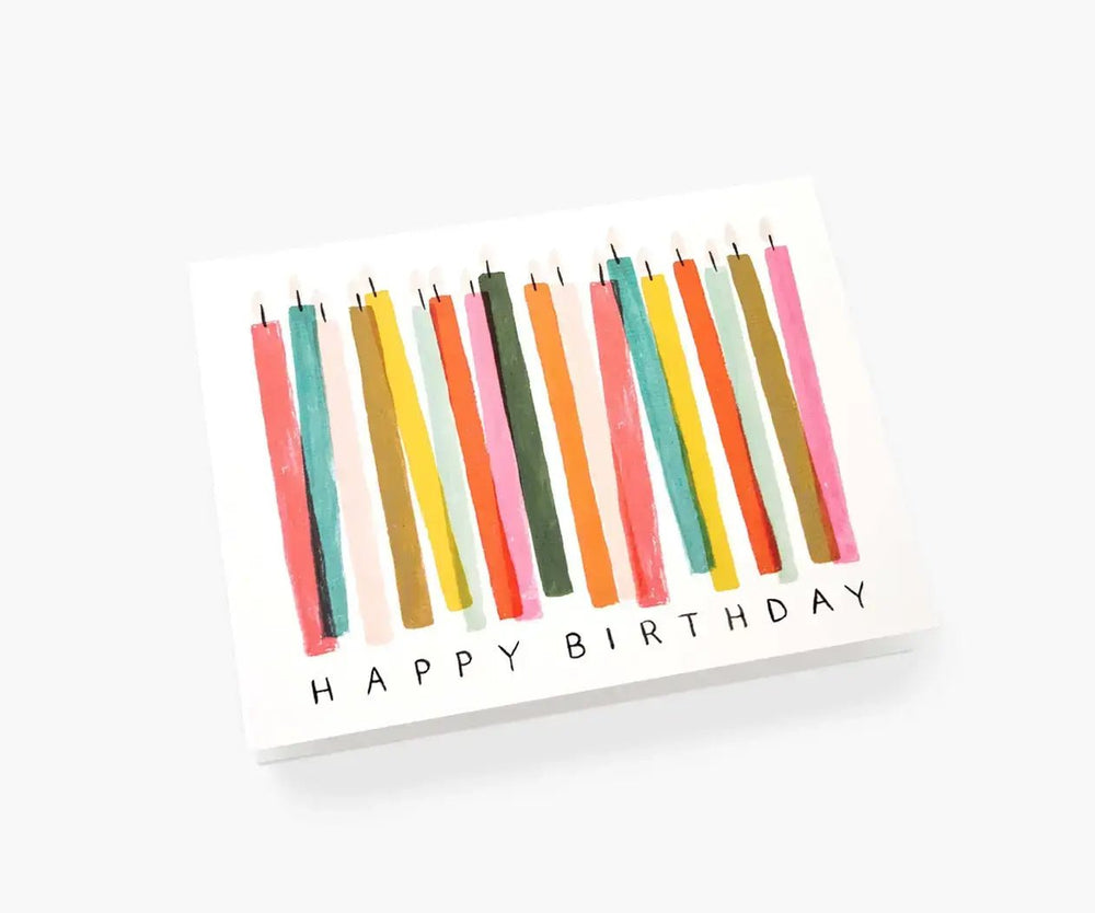 Birthday Candle Greeting Card - Merry PigletsRifle Paper Co.