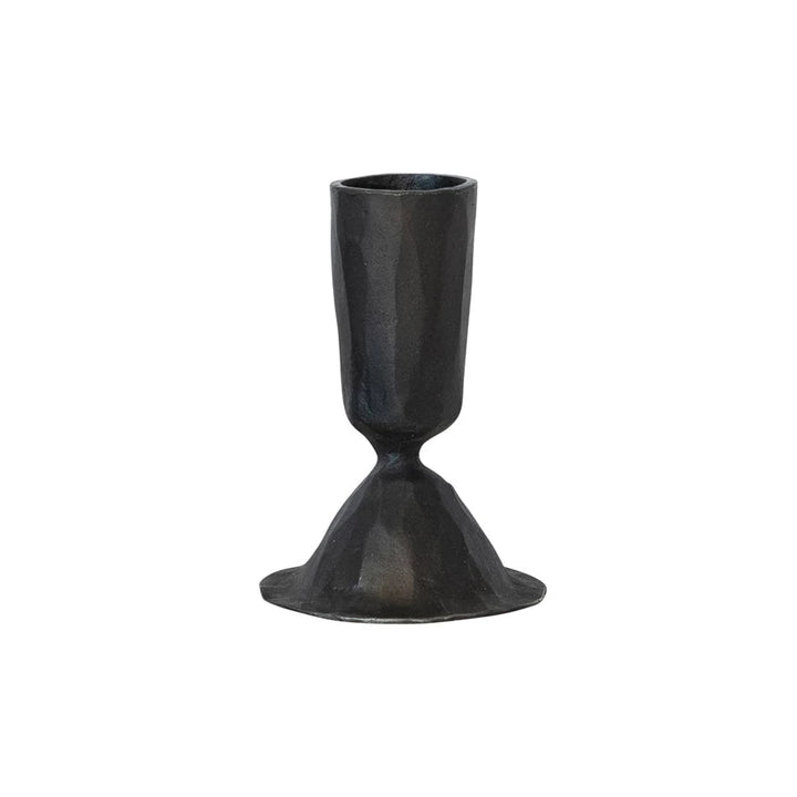Black Cast Iron Taper Holder - Merry PigletsCreative Co - Op
