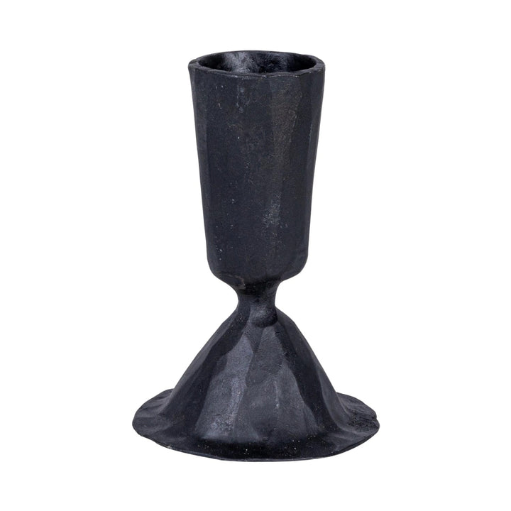 Black Cast Iron Taper Holder - Merry PigletsCreative Co - Op
