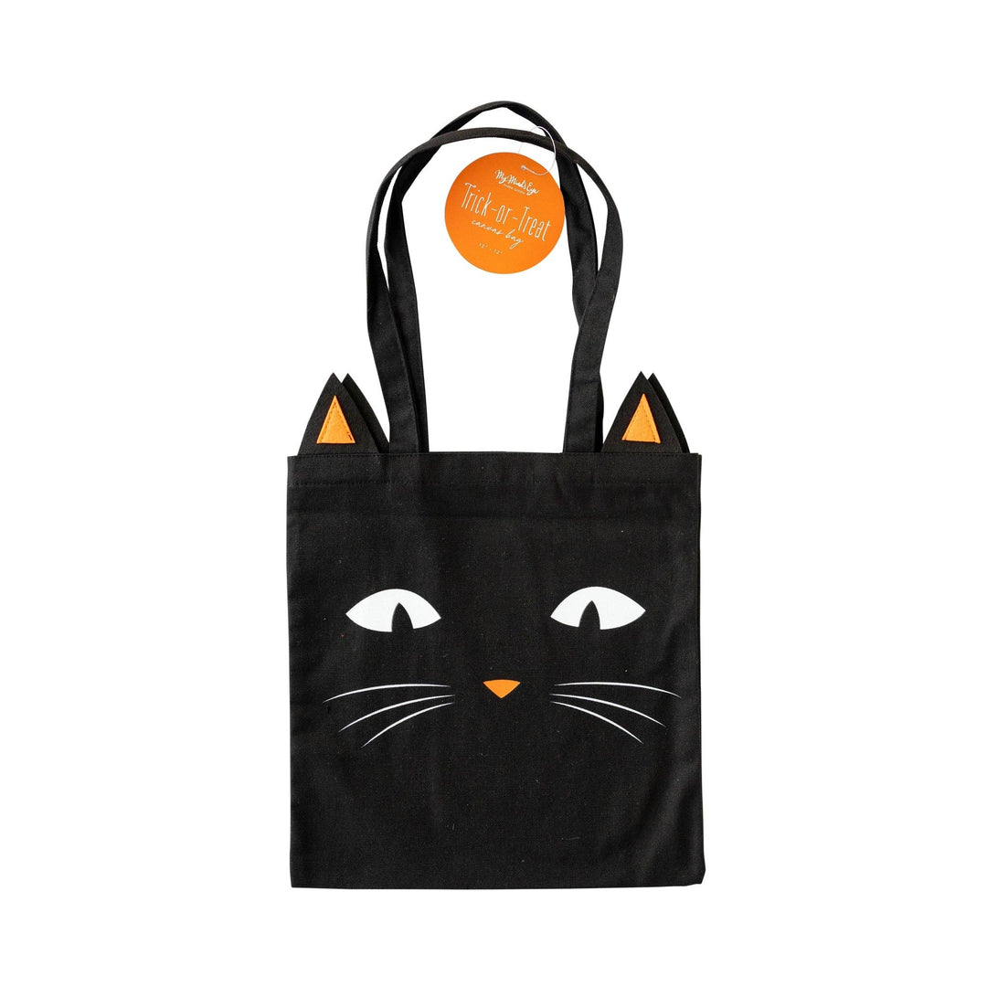 Black Cat Canvas Trick or Treat Bag - Merry PigletsMy Mind’s Eye