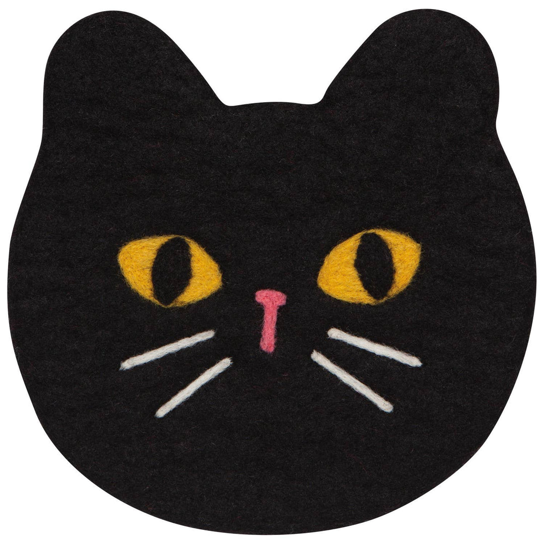 Black Cat Felt Wool Trivet - Merry PigletsDanica Jubilee