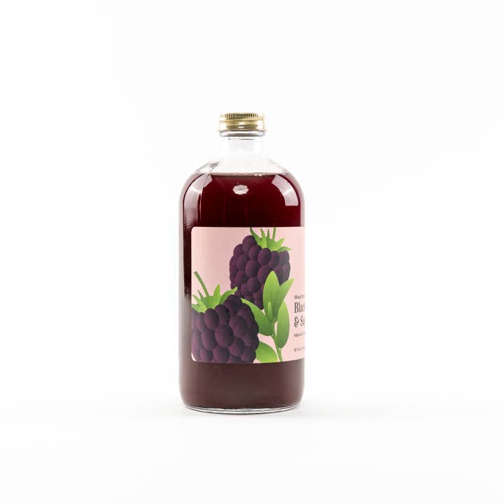 Blackberry and Sage Cocktail & Mocktail Mixer - Merry PigletsWood Stove Kitchen