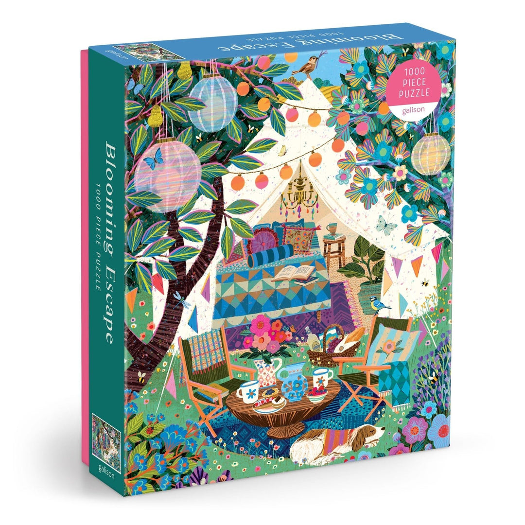 Blooming Escape 1000 Piece Puzzle - Merry PigletsGalison