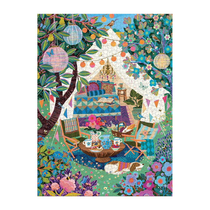 Blooming Escape 1000 Piece Puzzle - Merry PigletsGalison