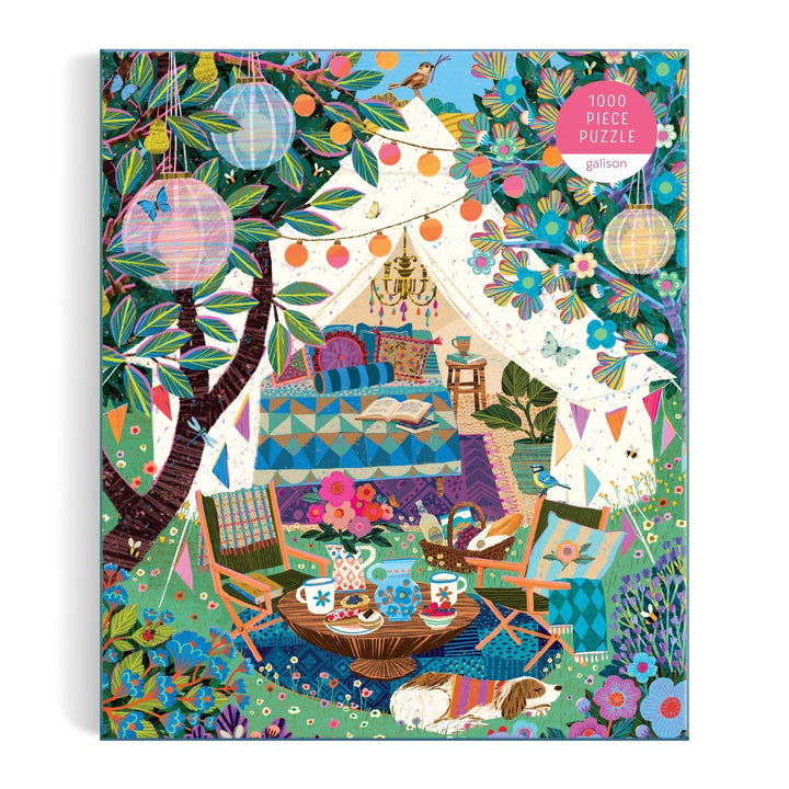 Blooming Escape 1000 Piece Puzzle - Merry PigletsGalison