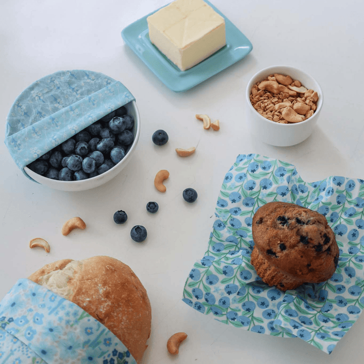 Blue Beeswax Wrap Variety Set - Merry PigletsNATURE BEE