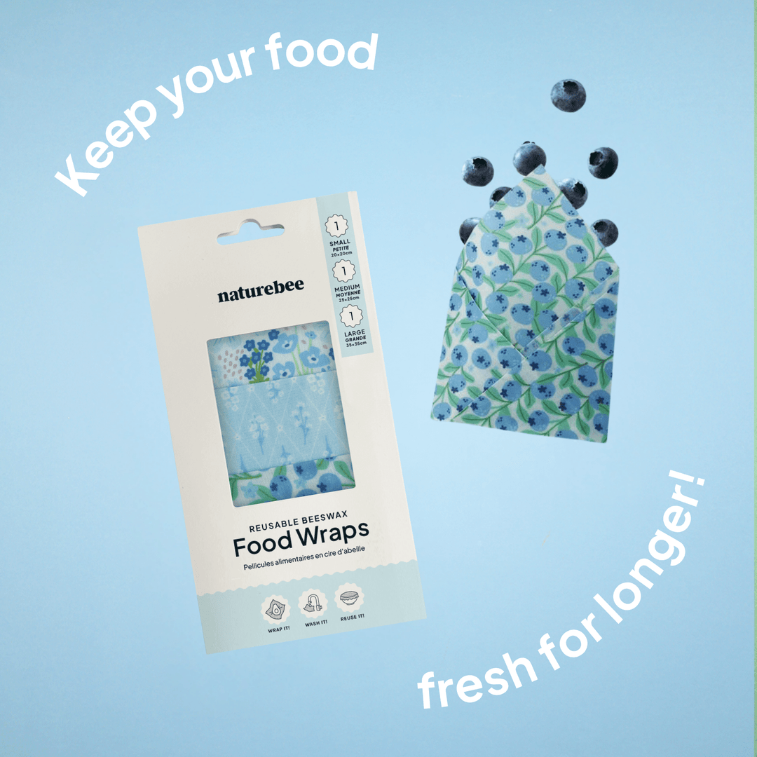 Blue Beeswax Wrap Variety Set - Merry PigletsNATURE BEE