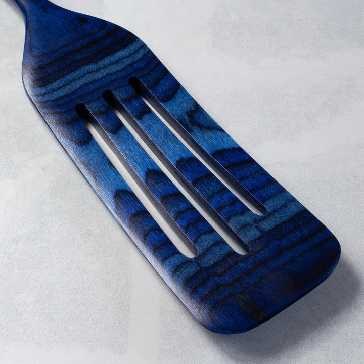Blue Birch Wood Spatula - Merry PigletsTotally Bamboo