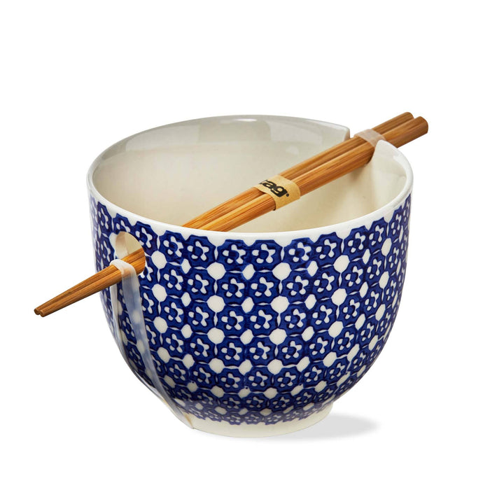 Blue Dot Noodle Bowl Set - Merry Pigletstag