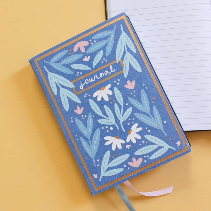 Blue Floral Journal - Merry PigletsPippi Post