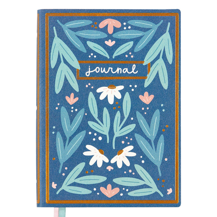 Blue Floral Journal - Merry PigletsPippi Post