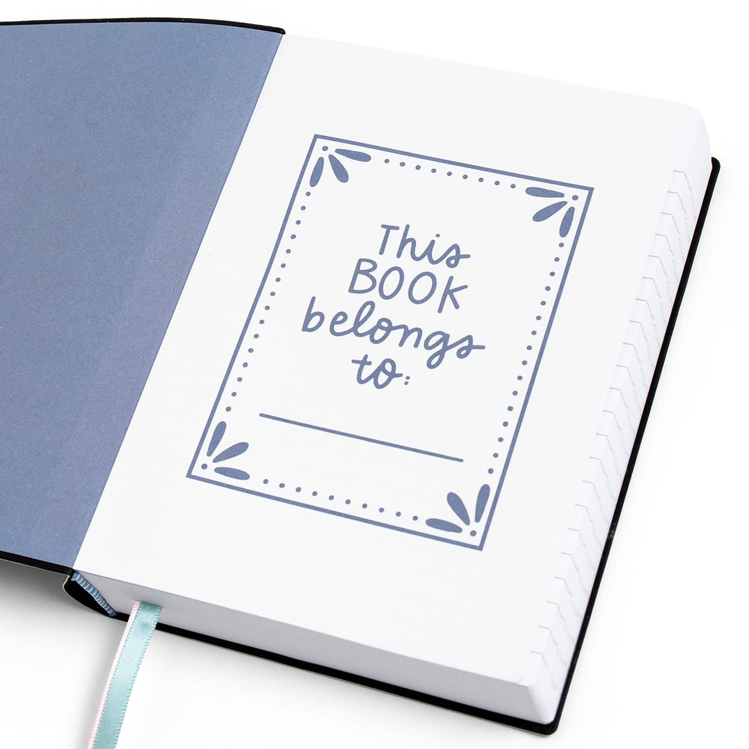 Blue Floral Journal - Merry PigletsPippi Post