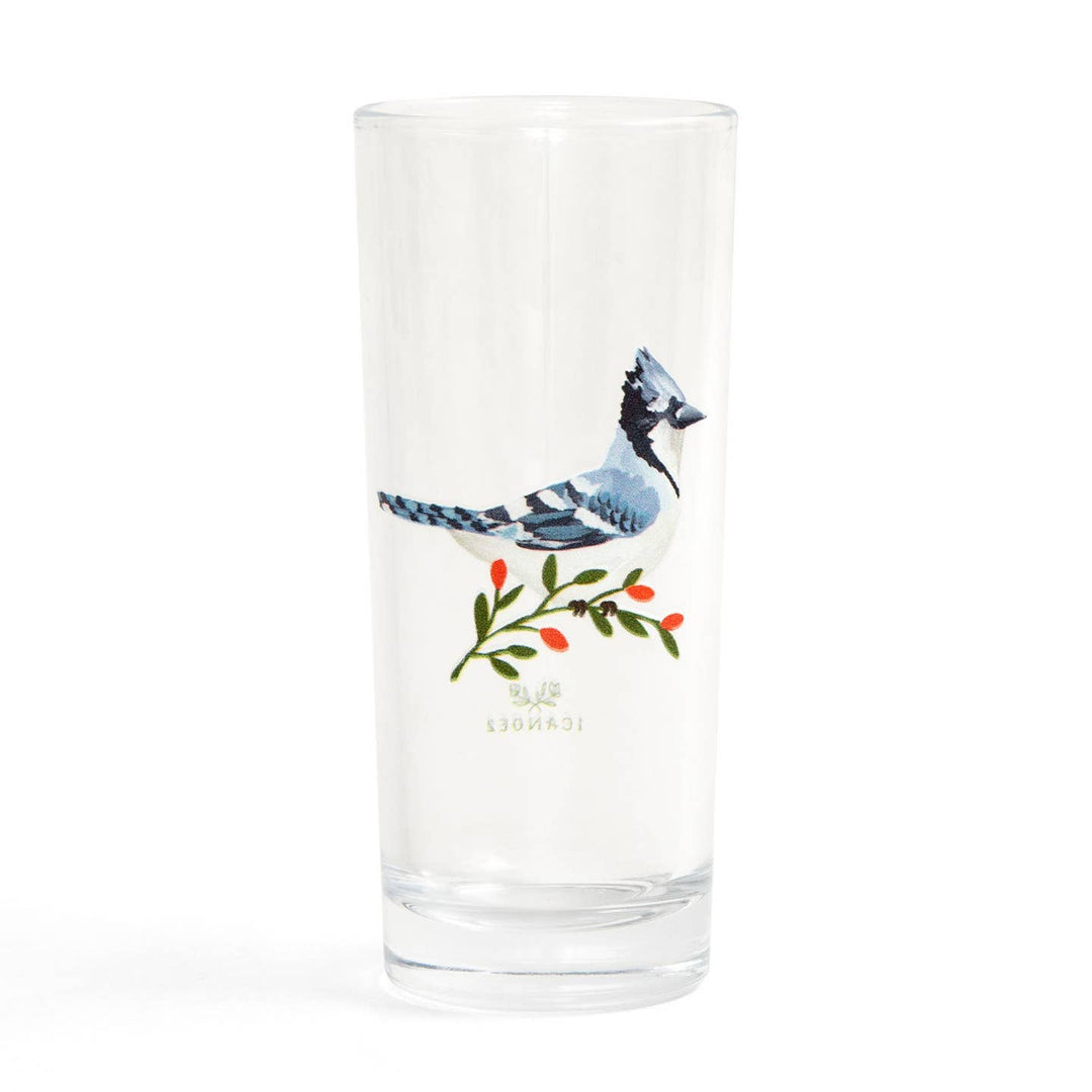 Blue Jay Juice Glass - Merry Piglets1canoe2 | One Canoe Two Paper Co.