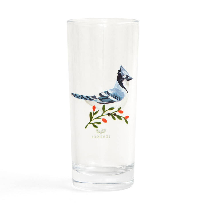 Blue Jay Juice Glass - Merry Piglets1canoe2 | One Canoe Two Paper Co.