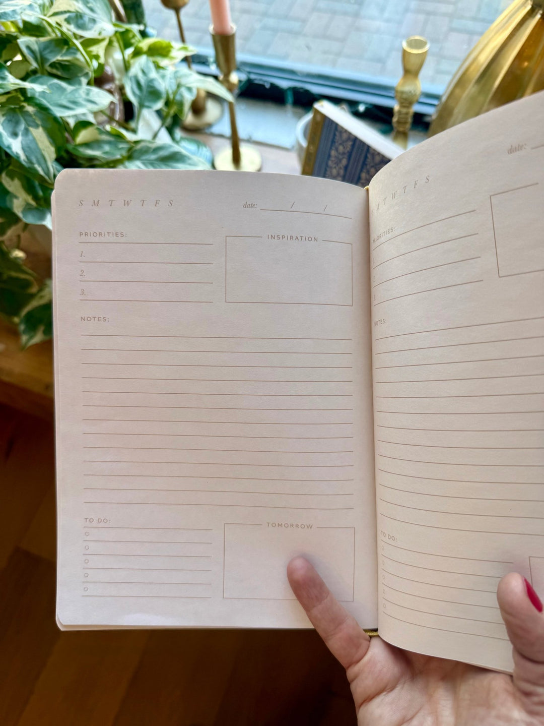 Blue Stripe Daily Details Journal - Merry PigletsLady Jayne